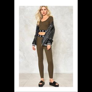 Army green Cora star army leggings set size Small